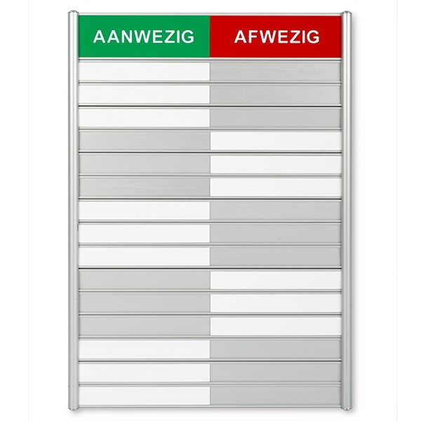 Posta Picto tableau de présence/absence (15 plaques) 39213 400702 - 1
