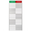 Posta Picto tableau de présence/absence (25 plaques) 400704 - 1