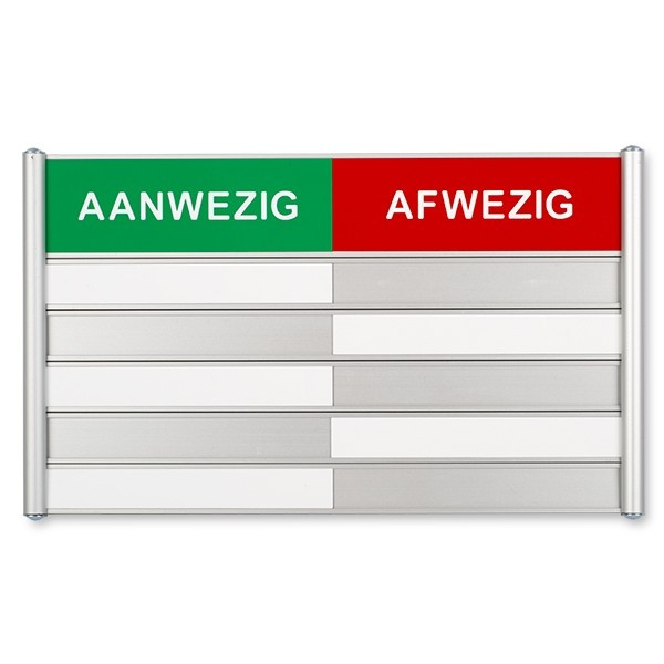 Posta Picto tableau de présence/absence (5 plaques) 39211 400700 - 1