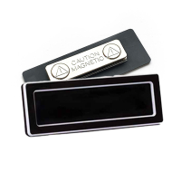 Posta badge nominatif avec aimant 75 x 25 mm (10 pièces) 908001 400748
