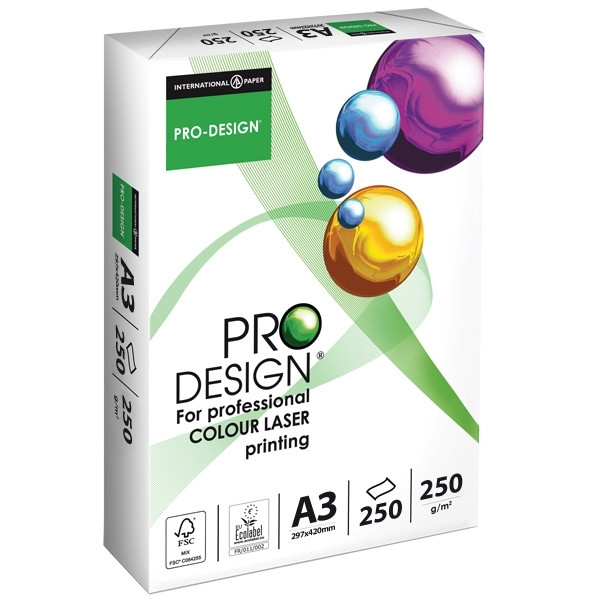 Pro-Design papier 1 paquet de 125 feuilles A3 - 250 g/m² 88020154 069026 - 1
