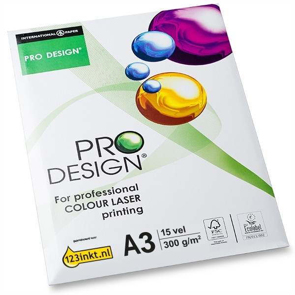 Pro-Design papier 1 paquet de 15 feuilles A3 - 300 g/m²  069029 - 1