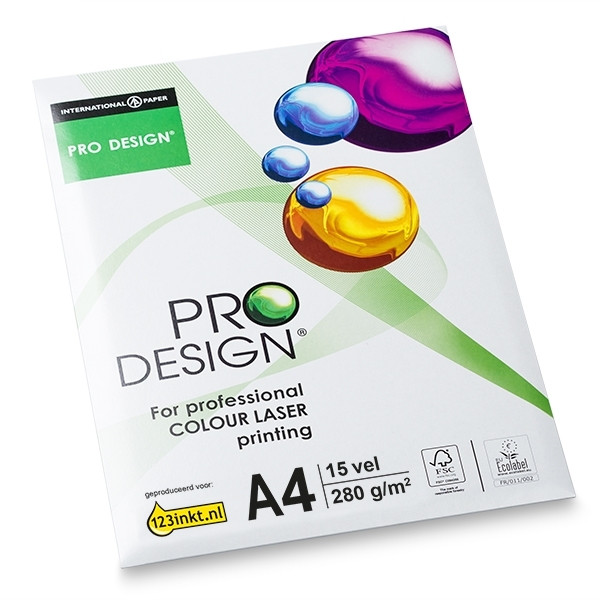 Pro-Design papier 1 paquet de 15 feuilles A4 - 280 g/m²  069011 - 1