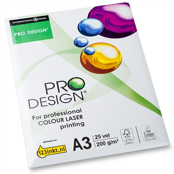 Pro-Design papier 1 paquet de 25 feuilles A3 - 200 g/m²  069023 - 1