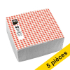 Offre : 5x ProNappe serviettes en papier vichy 2 plis 38 x 40 cm (40 pièces) 404813 - 1