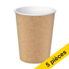Offre : 5x ProNappe gobelets à café en carton 20 cl (15 pièces) - kraft 404837 - 1