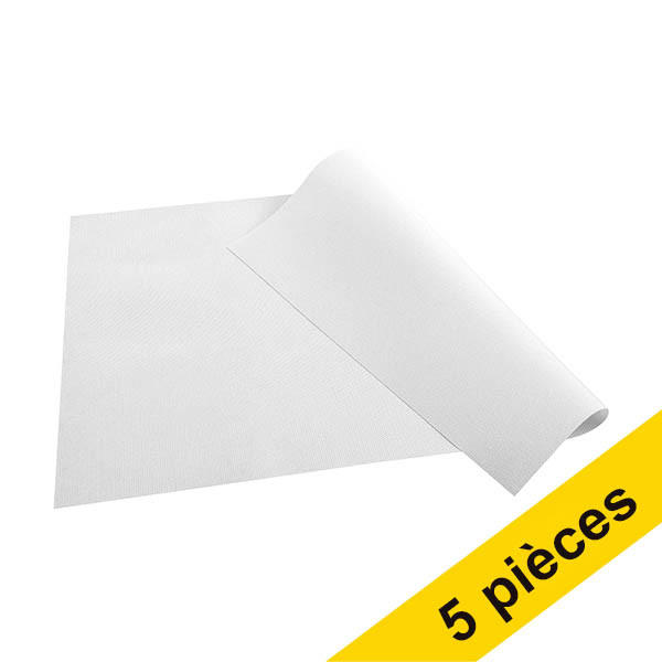 Offre spéciale : 5 x ProNappe Spunbond sets de table 30 x 40 cm (100 pièces) - blanc 404823 - 1