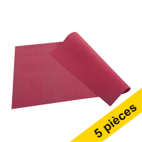 Offre spéciale : 5 x ProNappe Spunbond sets de table 30 x 40 cm (100 pièces) - bordeaux 404827