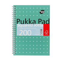 Pukka Pads Jotta Metallic Squared cahier à spirale A5 quadrillé 80 g/m² 100 feuilles 200445