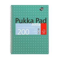 Pukka Pads Jotta Metallic cahier à spirale A4 ligné 80 g/m² 100 feuilles 200442 Pukka Pads Jotta Metallic cahier à spirale A4 ligné 80 g/m² 100 feuilles 200442