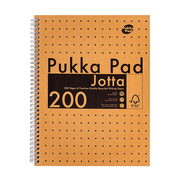 Pukka Pads Kraft Jotta cahier à spirale A4 ligné 80 g/m² 100 feuilles 200456 - 1