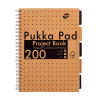 Pukka Pads Kraft Project Book cahier à spirale A4 ligné 80 g/m² 100 feuilles 200457 - 1
