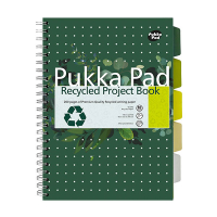 Pukka Pads Recycled Projectbook cahier à spirale A4 ligné 80 g/m² 100 feuilles 200455 Pukka Pads Recycled Projectbook cahier à spirale A4 ligné 80 g/m² 100 feuilles 200455