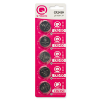 Pile bouton CR2450 | Q-Nomic | 5 pièces (Lithium, 3 V) AQN00021