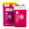 Q-Nomic Power 9V / 6FR61 / E-Block pile lithium (10 pièces) AQN00075 - 1