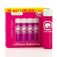 Q-Nomic Power AAA / FR03 pile au lithium (20 pièces) AQN00087