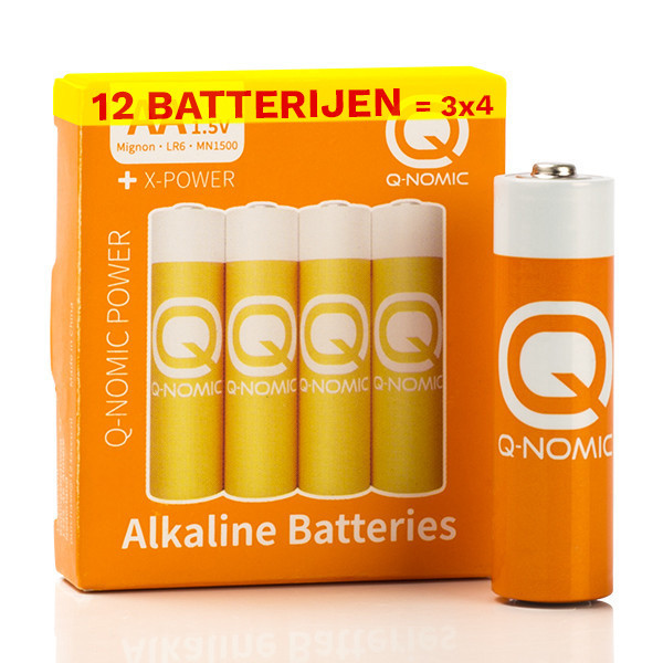 Q-Nomic Power AA / MN1500 / LR6 pile alcaline (12 pièces) AQN00023 - 1