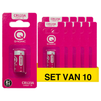Q-Nomic Power CR123A 3V pile au lithium (10 pièces) AQN00069