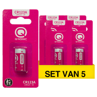 Q-Nomic Power CR123A 3V pile au lithium (5 pièces) AQN00068