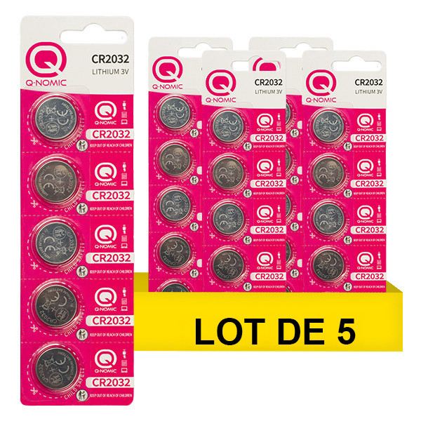 Q-Nomic Power CR2032 3V pile bouton au lithium 25 pièces AQN00053 - 1