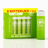 Q-Nomic Power piles rechargeables AA / HR6 Ni-Mh (8 pièces, 2000 mAh) AQN00091
