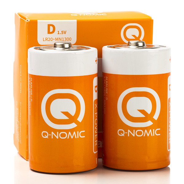 Q-Nomic pile D alcaline 1,5 V 2 pièces AQN00017 - 2