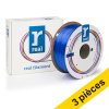 Offre: 3x REAL filament 1,75 mm PETG 1 kg - bleu transparent 135624 - 1