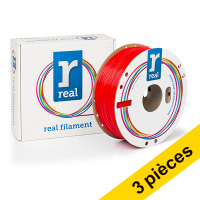 Offre: 3x REAL filament 1,75 mm PETG 1 kg - rouge