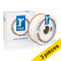 REAL Offre: 3x REAL filament 2,85 mm PLA 1 kg - blanc  135629