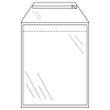 Raadhuis enveloppe de courrier interne transparente 235 x 310 mm - A4 autoadhésive (50 pièces)