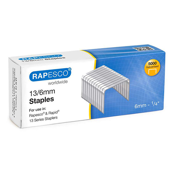 Rapesco 13/6 agrafes galvanisées (5000 pièces) S13060Z3 202091 - 1