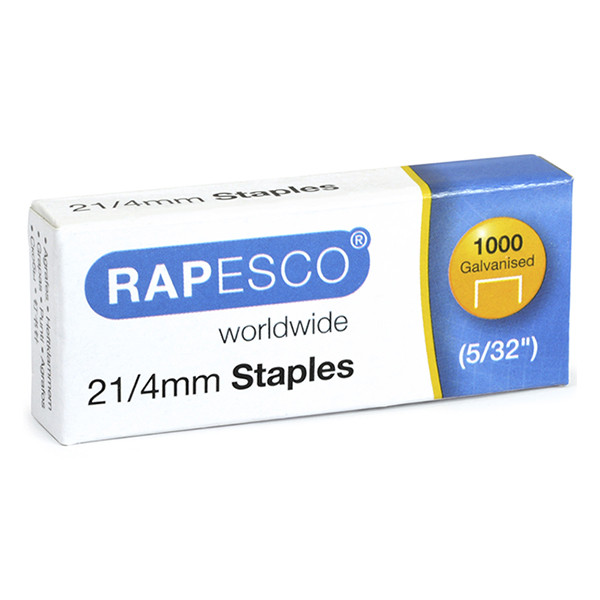 Rapesco 21/4 agrafes galvanisées (1000 pièces) 1455 226822 - 1