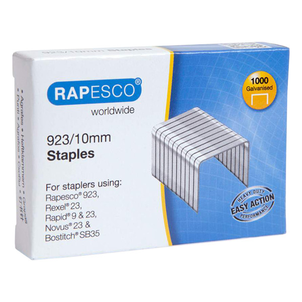 Rapesco 23/10 agrafes galvanisées (1000 pièces) 1237 226816 - 1