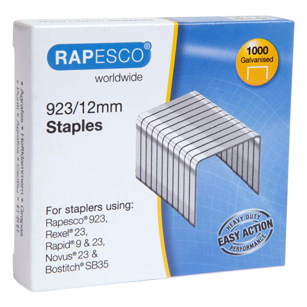 Rapesco 23/12 agrafes galvanisées (1000 pièces) 1238 226817 - 1