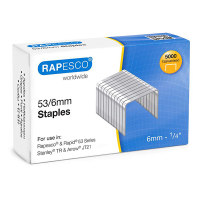 Rapesco 53/6 agrafes galvanisées (5000 pièces) 0749 202089