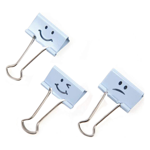 Rapesco Emoji clips 19 mm (20 pièces) - bleu poudre 1350 226805 - 1