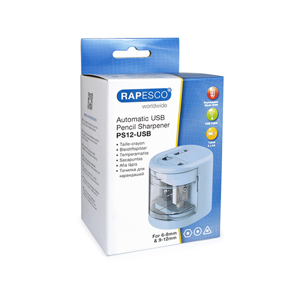 Rapesco PS12-USB taille-crayon électrique - bleu poudre 1447 202073 - 5