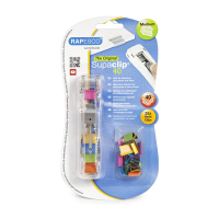 Rapesco Supaclip 40 distributeur transparent avec 25 trombones assortis RC4025MC 202085