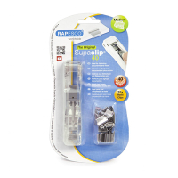 Rapesco Supaclip 40 distributeur transparent avec 25 trombones en acier inoxydable RC4025SS 202084