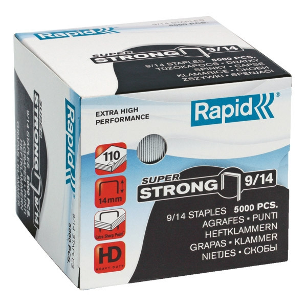 Rapid 9/14 agrafes Super Strong galvanisées (5000 pièces) 24871500 202034 - 1