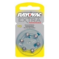 Rayovac extra advanced 10 pile pour appareil auditif 6 pièces (jaune) PR70 204800