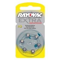 Rayovac extra advanced 10 pile pour appareil auditif 6 pièces (jaune) PR70 204800