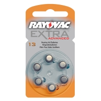 Rayovac extra advanced 13 pile pour appareil auditif 6 pièces (orange) PR48 204801