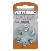 Rayovac extra advanced 312 pile pour appareil auditif 6 pièces (marron) PR41 204802