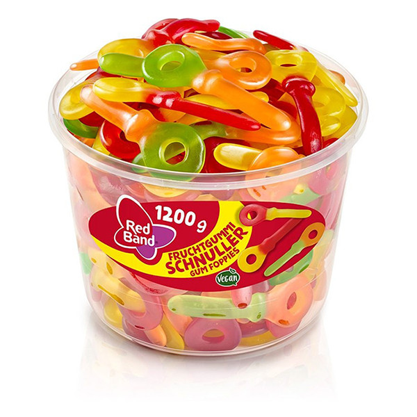 Red Band Gum Foppies boîte (100 pièces) 422831 - 1