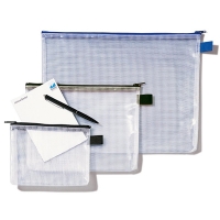 Rexel étui en mesh (A5) - transparent/bleu 1300256 208086