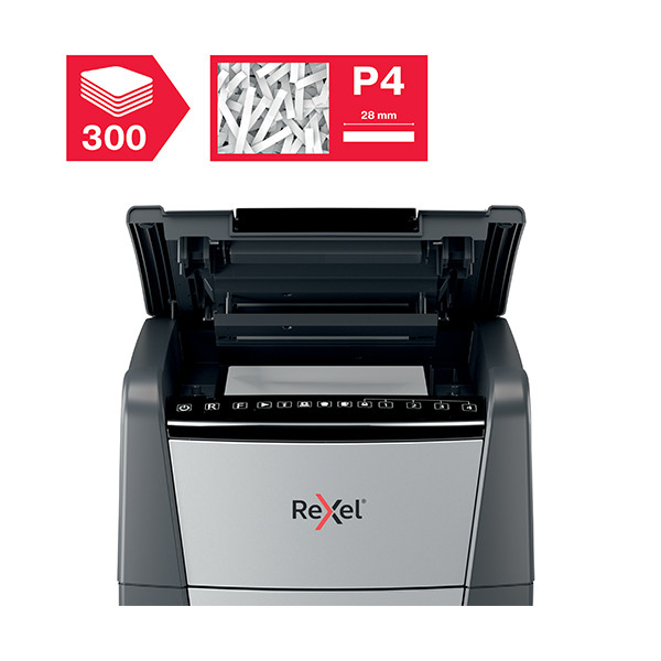 Rexel Optimum Auto+ 300X déchiqueteuse petits copeaux 2020300XEU 208226 - 4