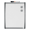 Rexel Quartet tableau blanc avec cadre incurvé 35,5 x 28 cm - blanc 1903779 208169