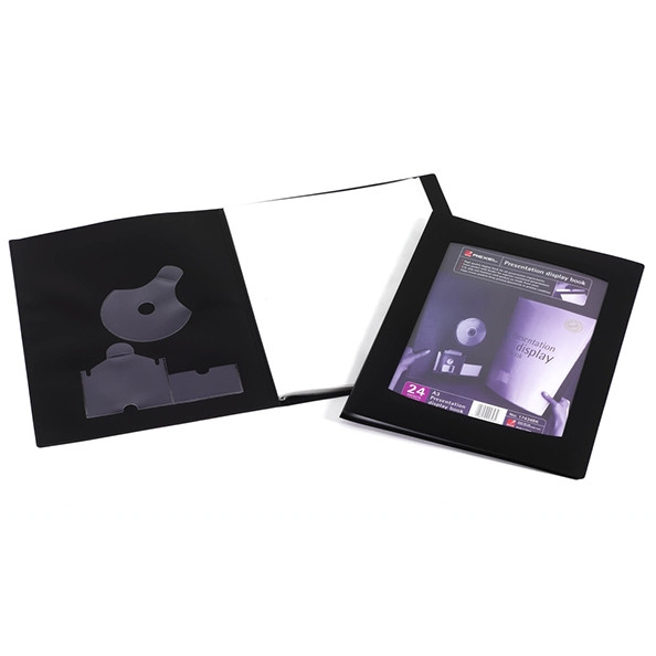 Rexel album de présentation flexible A3 (24 pochettes d'insertion) - noir 208089 - 1