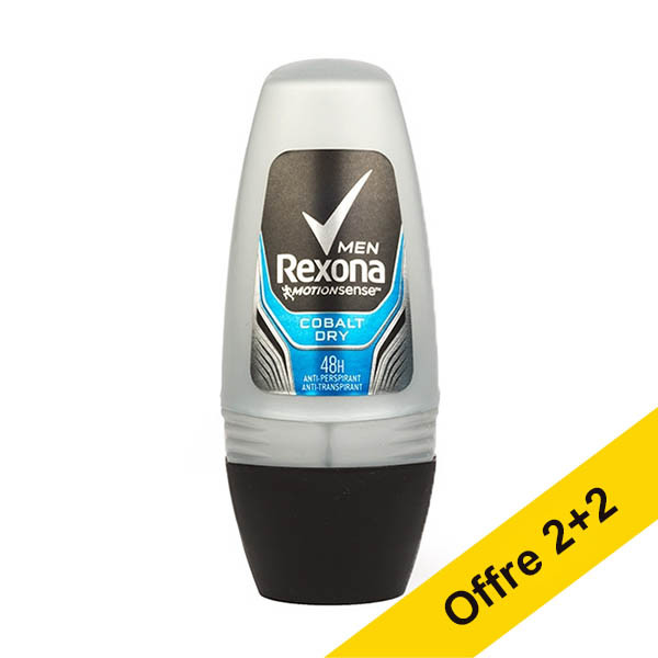 Offre : 4x Rexona Cobalt for Men déodorant roll-on (50 ml) SRE00399 - 1